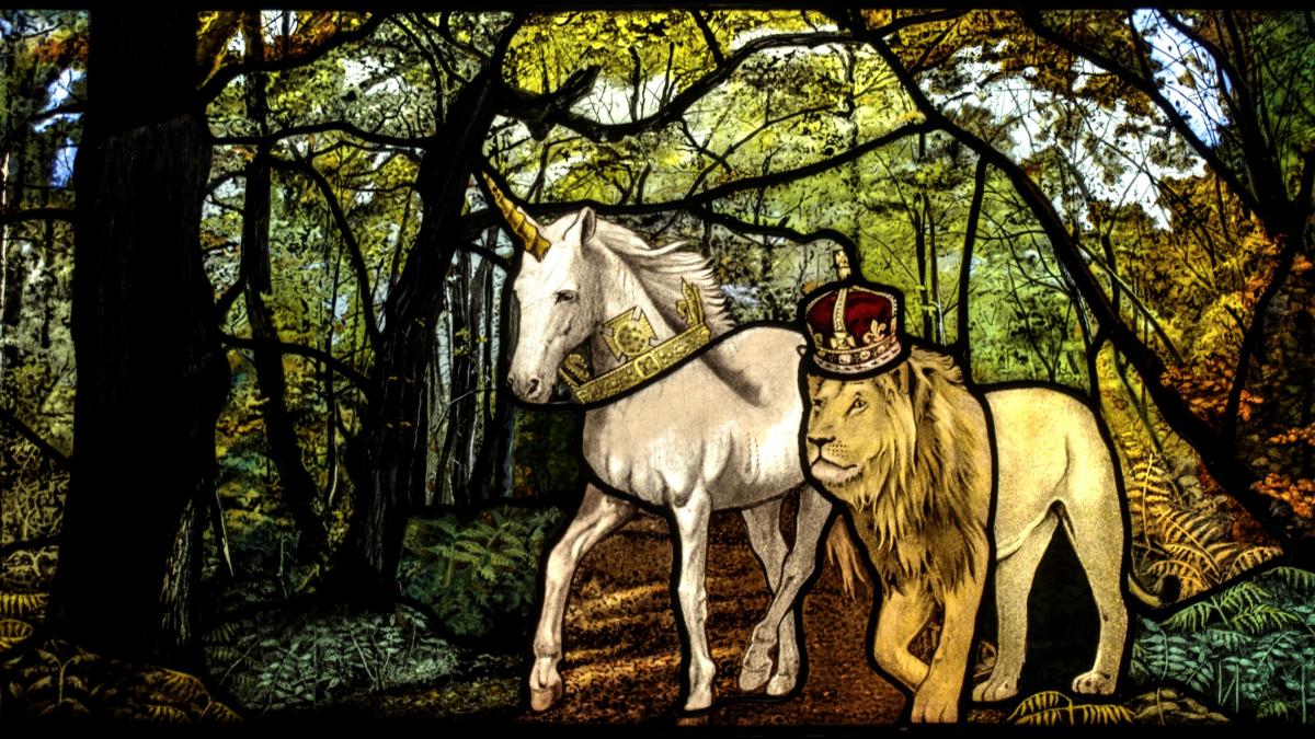 Detail: Petri Anderson, 'Lion and Unicorn' (2022)  (c) Petri Anderson